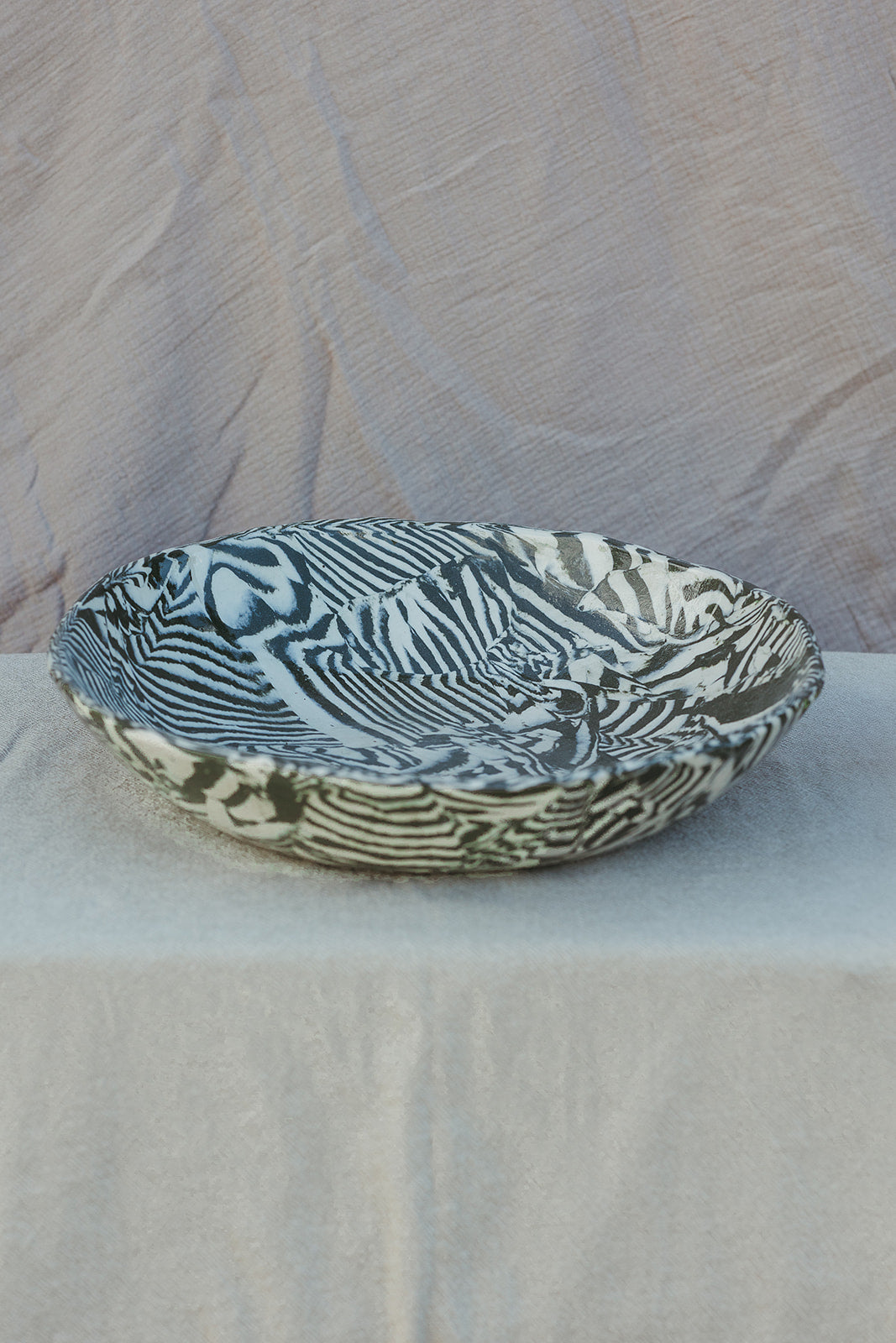 Nerikomi Serving Bowl Mixed Up