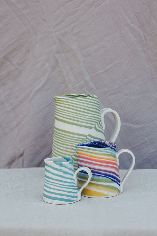 Nerikomi Jug Striped