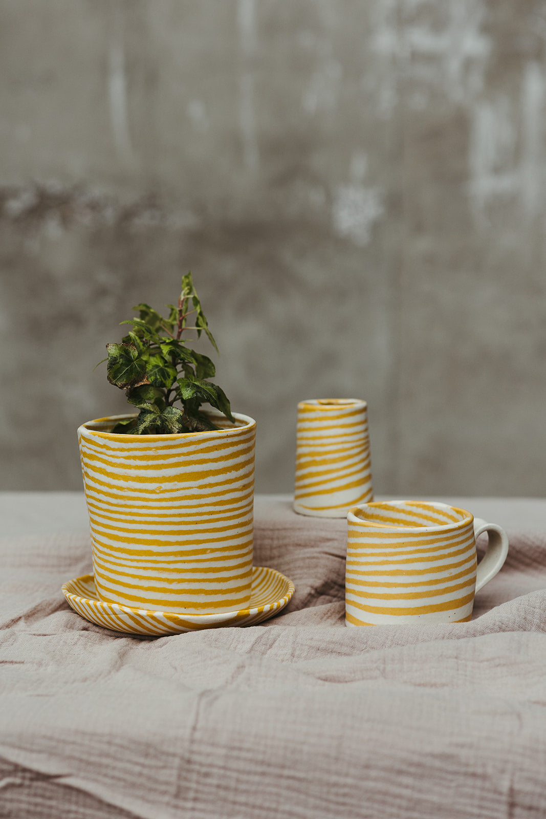 Nerikomi Planter Striped