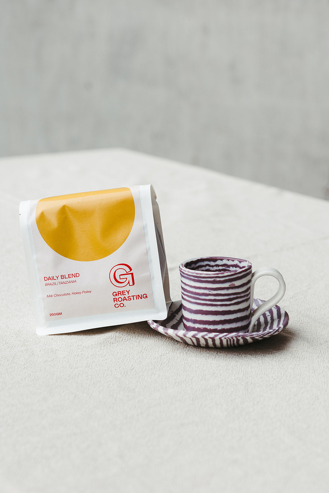 Nerikomi Flat Dish Striped