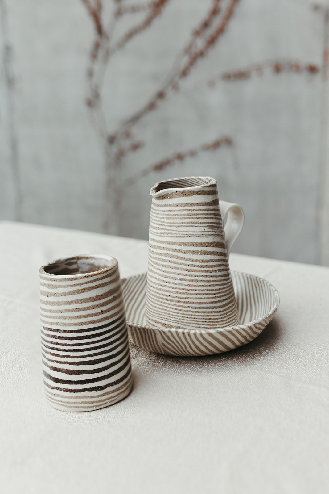 Nerikomi Vase Striped