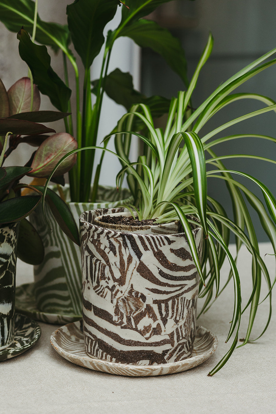 Nerikomi Planter Large Mixed Up
