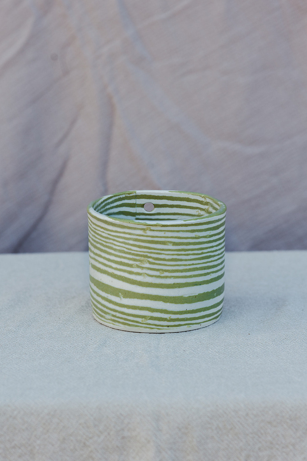 Nerikomi Planter Hanging Striped