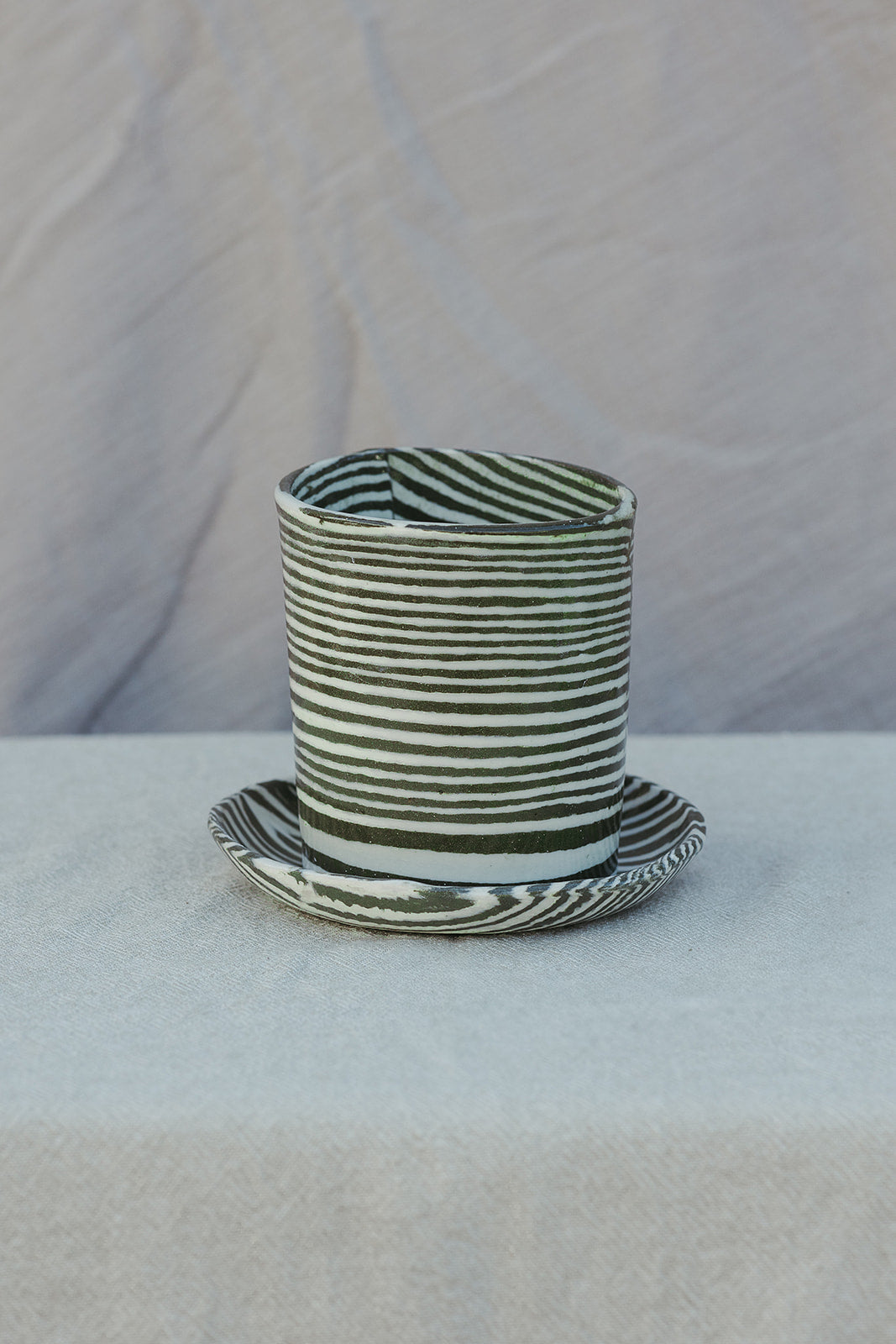 Nerikomi Planter Striped