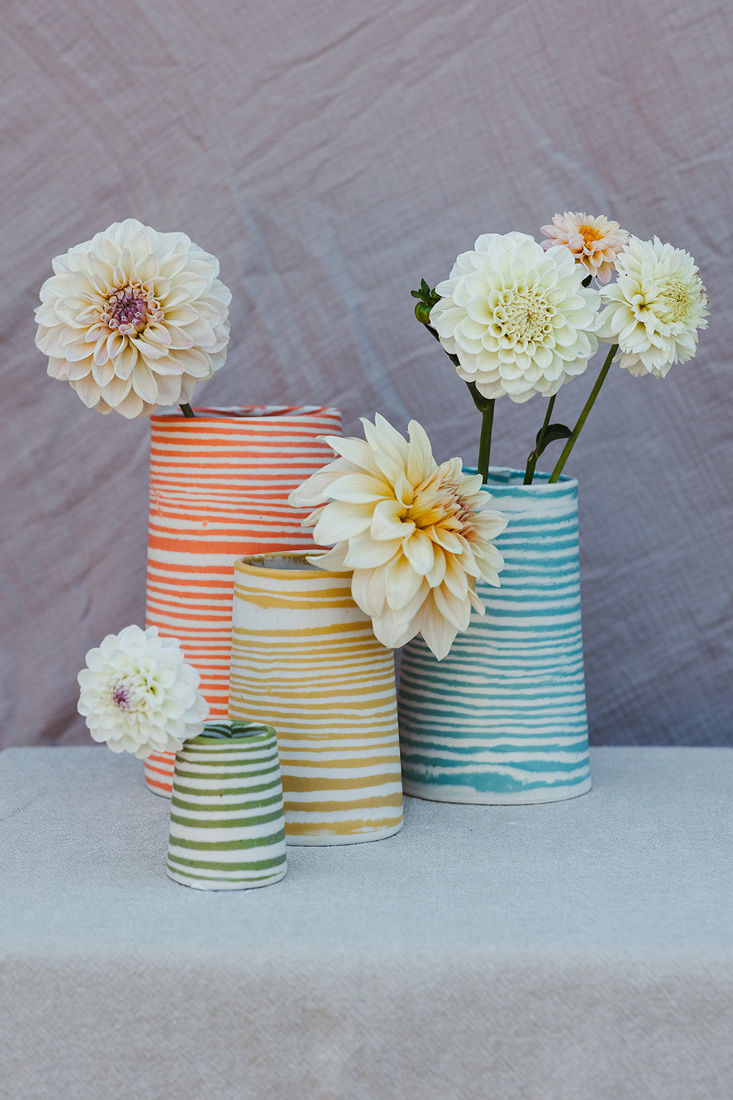 Nerikomi Vase Striped