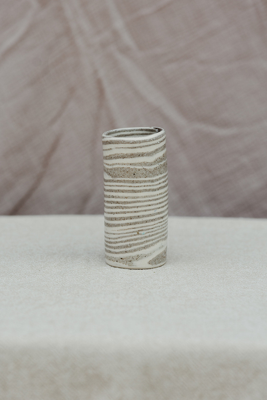 Nerikomi Skinny Vase Striped