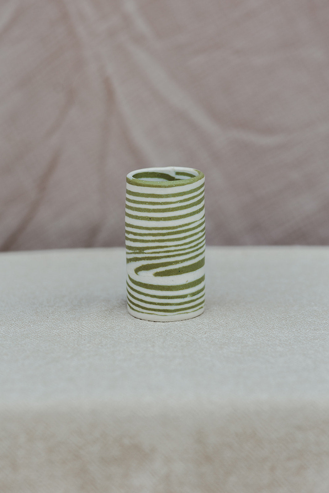 Nerikomi Skinny Vase Striped