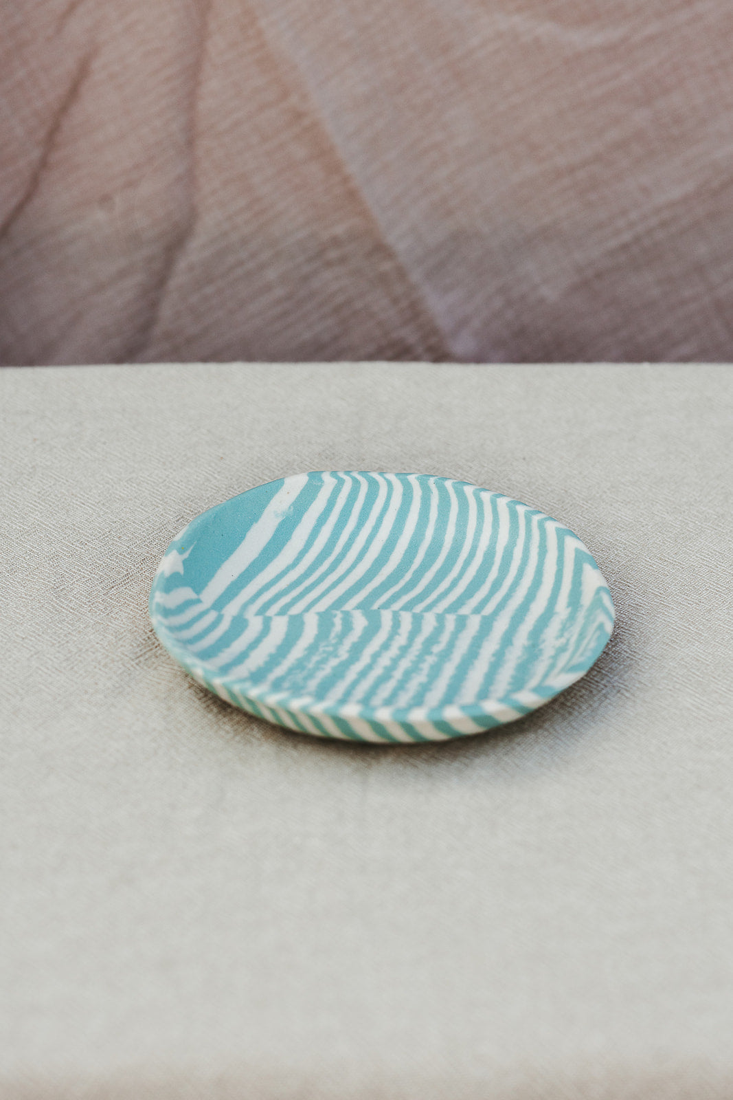 Nerikomi Plate Striped