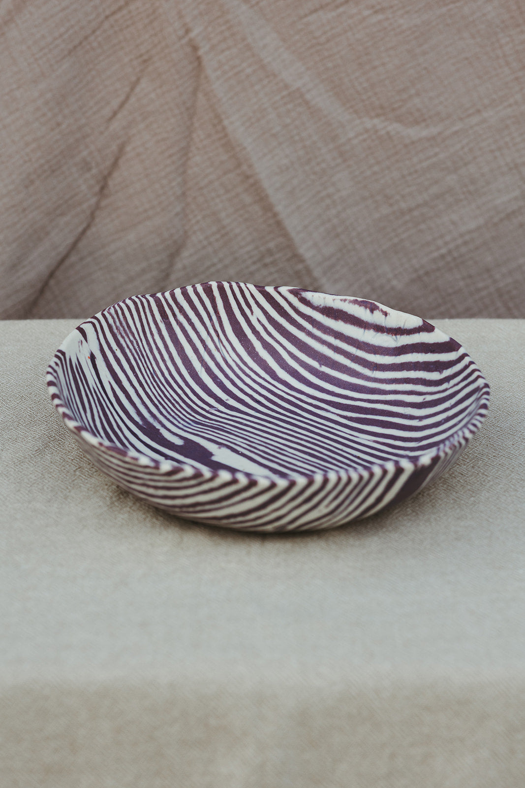 Nerikomi Salad Bowl Striped