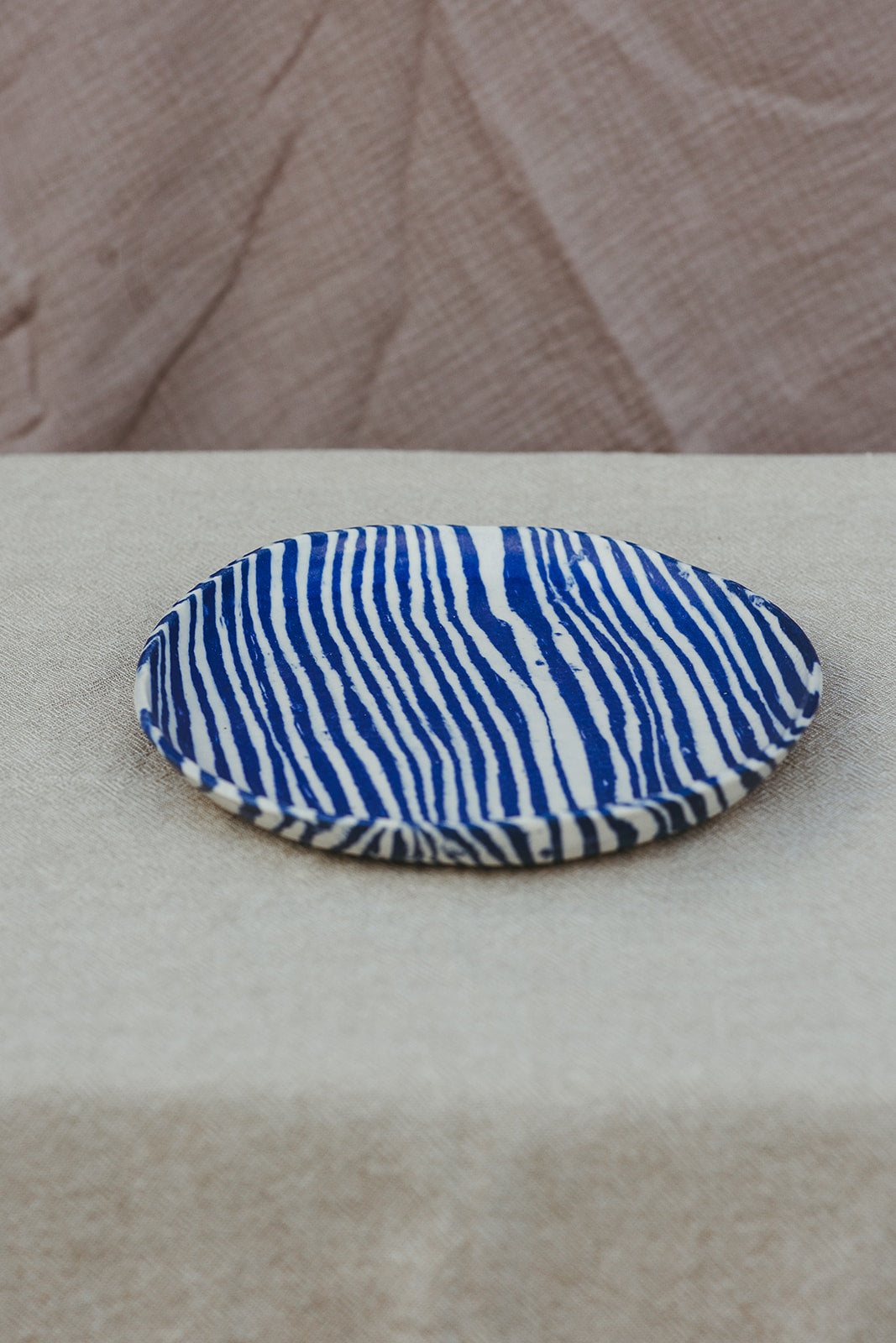 Nerikomi Plate Striped