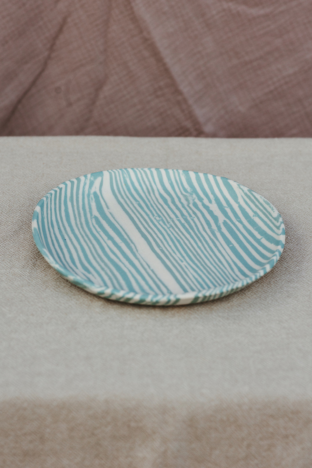 Nerikomi Plate Striped