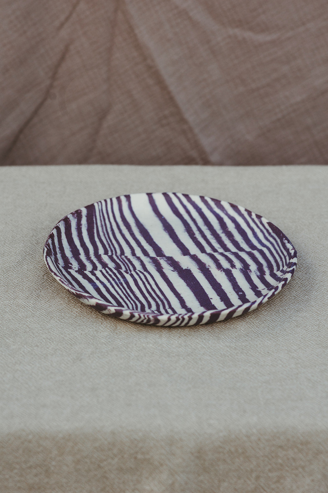 Nerikomi Plate Striped