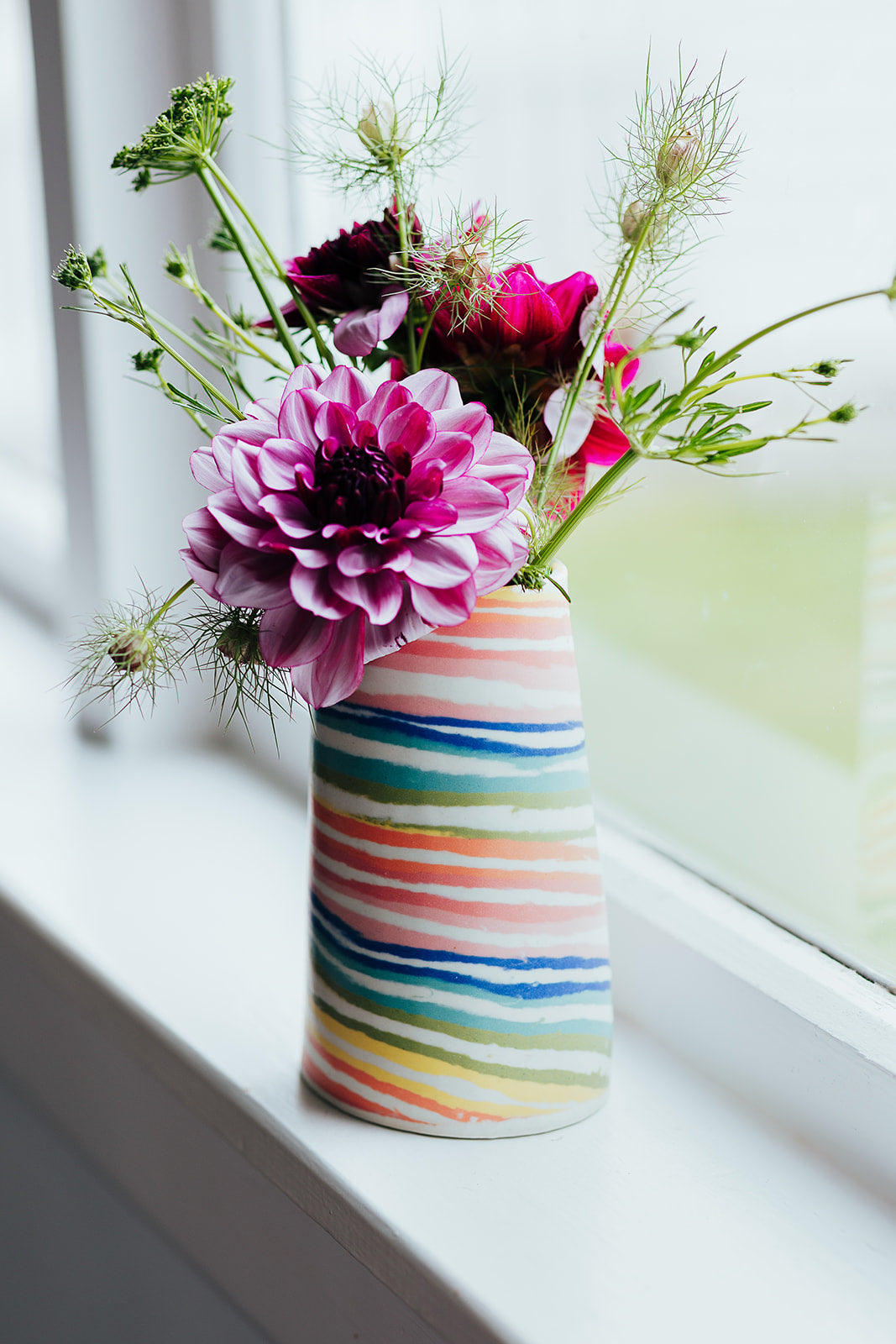 Nerikomi Vase Striped