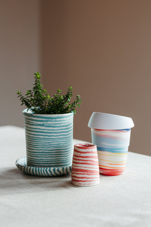 Nerikomi Planter Striped
