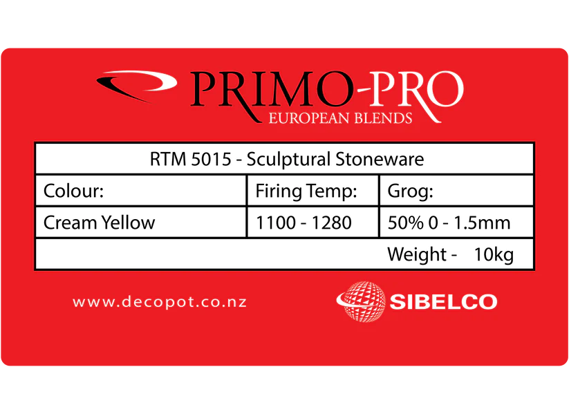 Primo Clay RTM 5015 Sculptural Stoneware