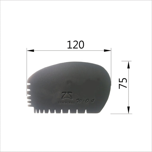 Firm Silicone Rib Black Textured