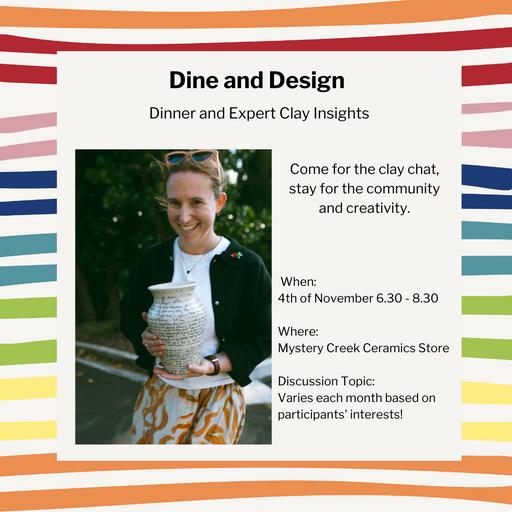 Dine and Design: Dinner and Expert Clay Insights