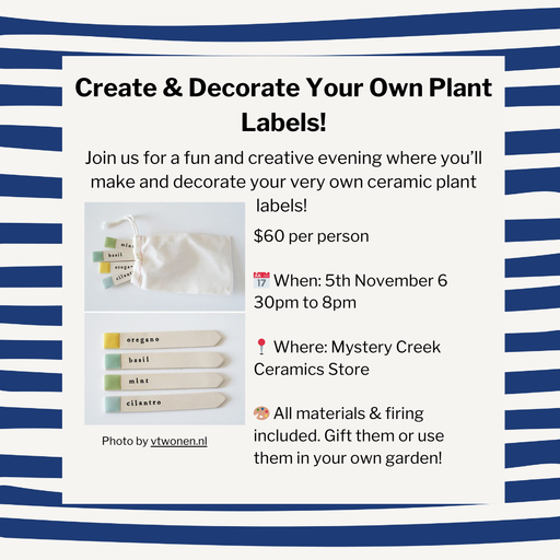 Sculpt & Shape: Create & Decorate Your Own Plant Labels!