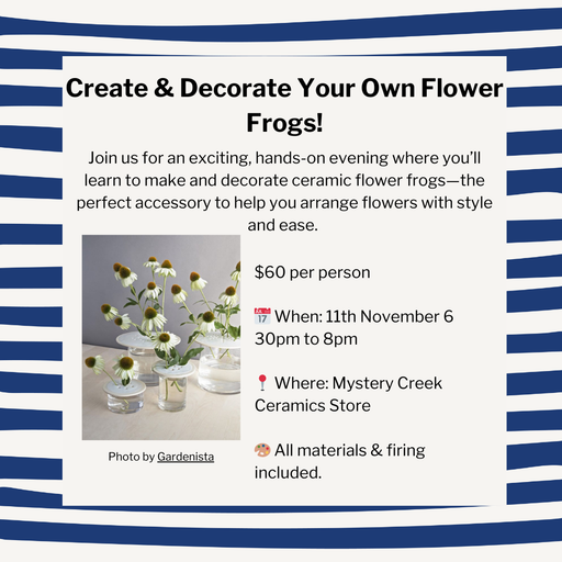 Sculpt & Shape: Create & Decorate Your Own Flower Frogs!