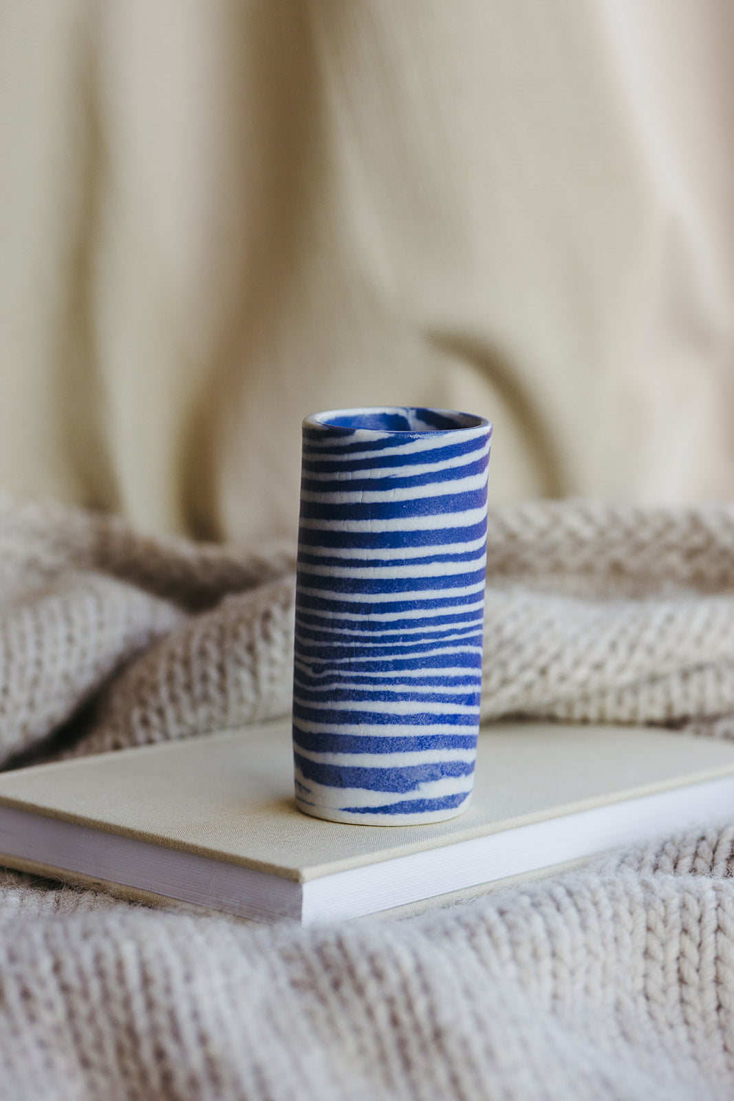 Nerikomi Skinny Vase Striped