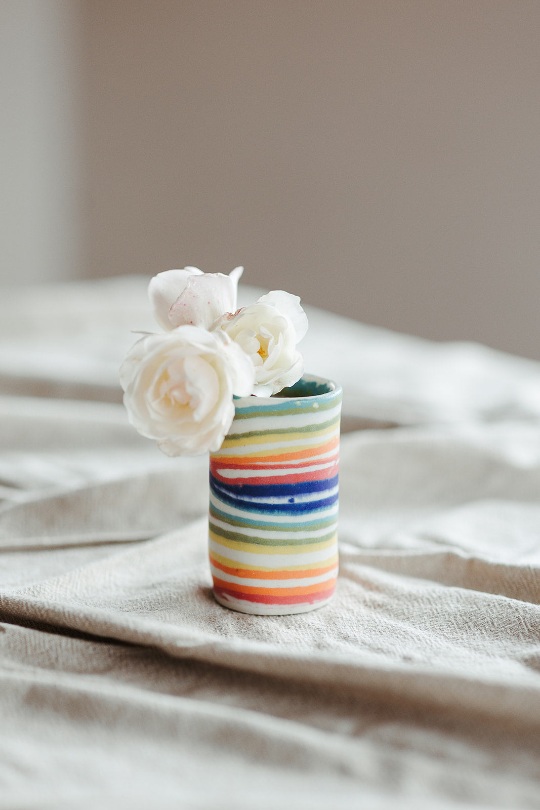 Nerikomi Skinny Vase Striped