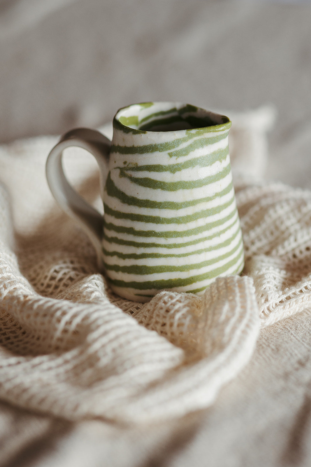 Nerikomi Jug Striped