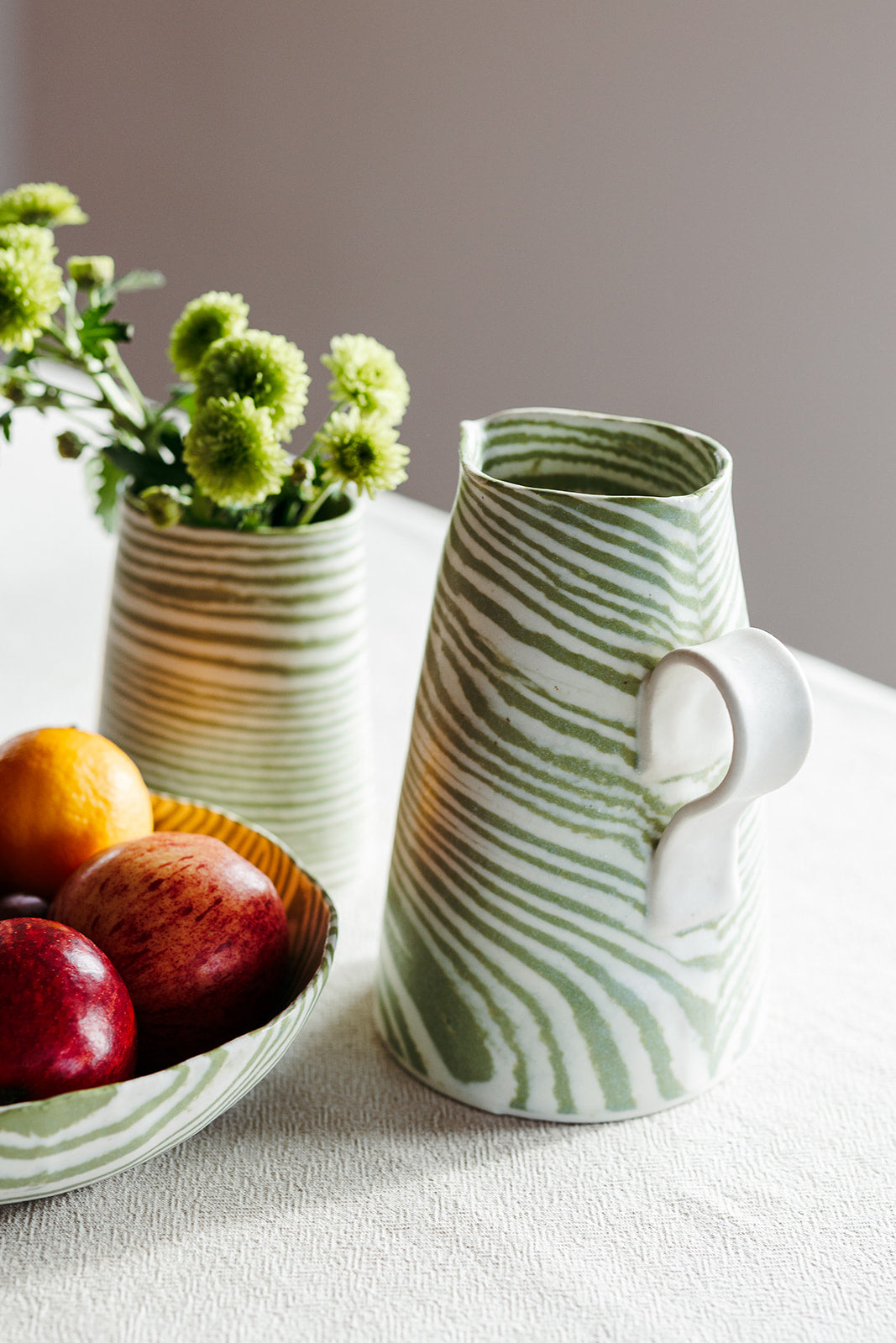 Nerikomi Jug Striped