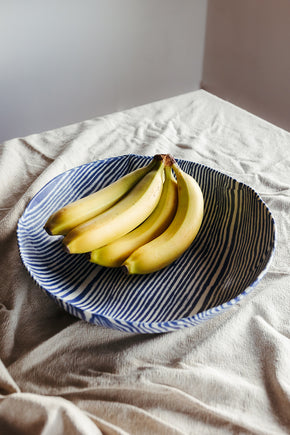 Nerikomi Serving Bowl Striped