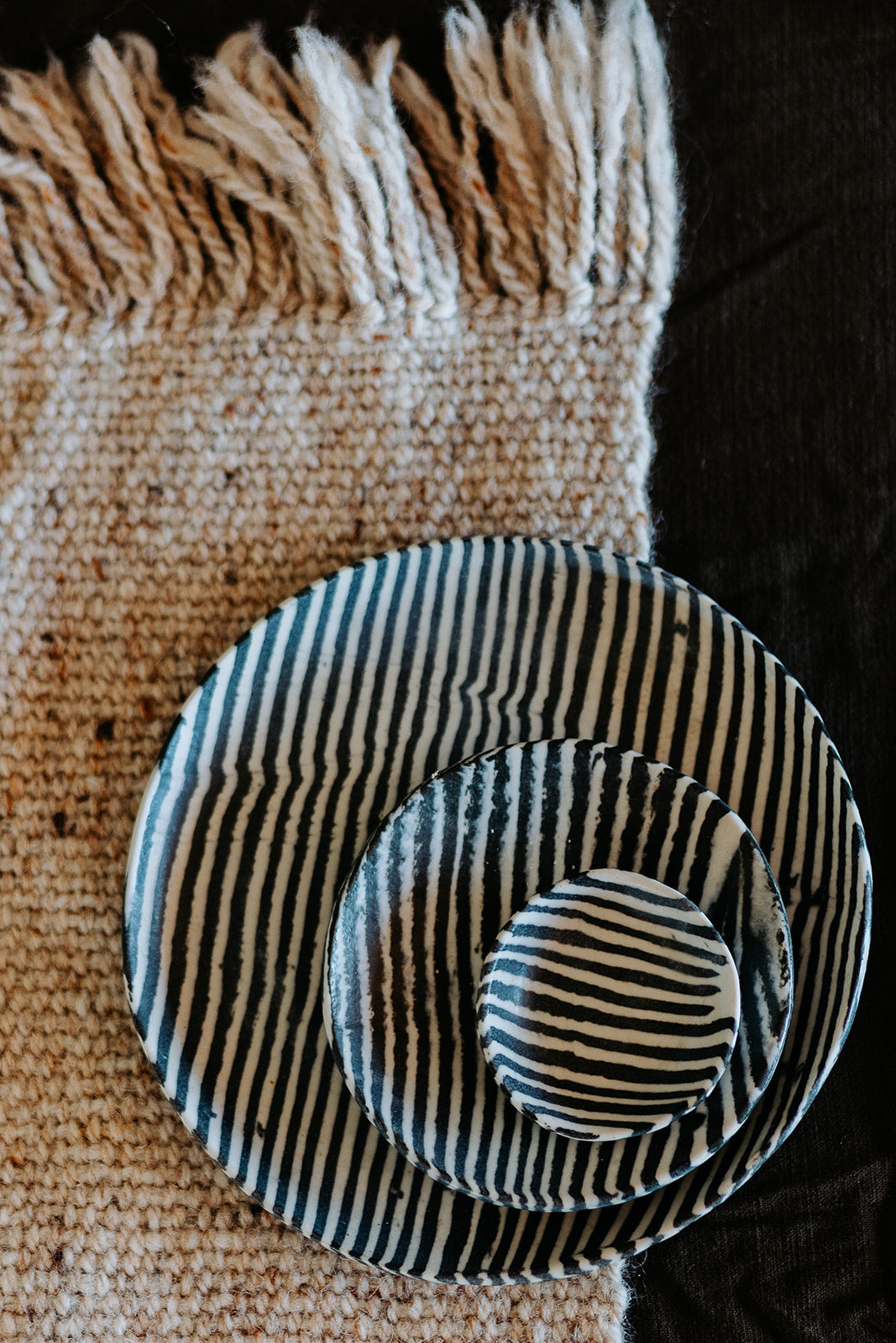 Nerikomi Plate Striped