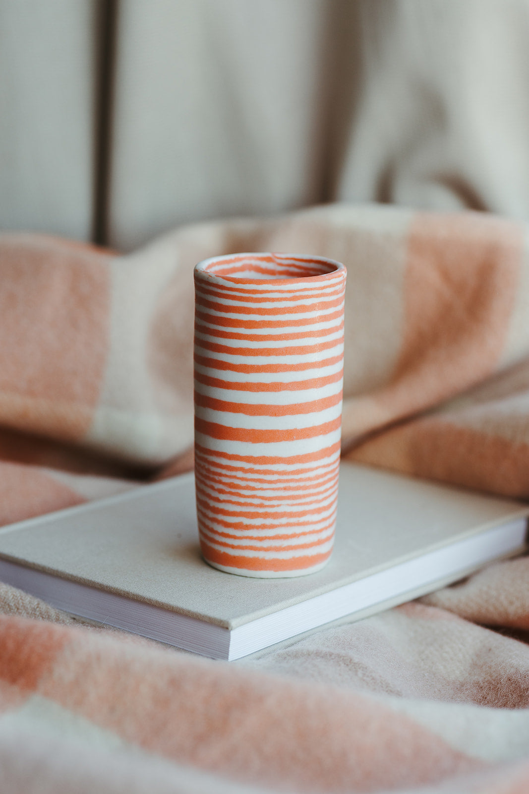 Nerikomi Skinny Vase Striped