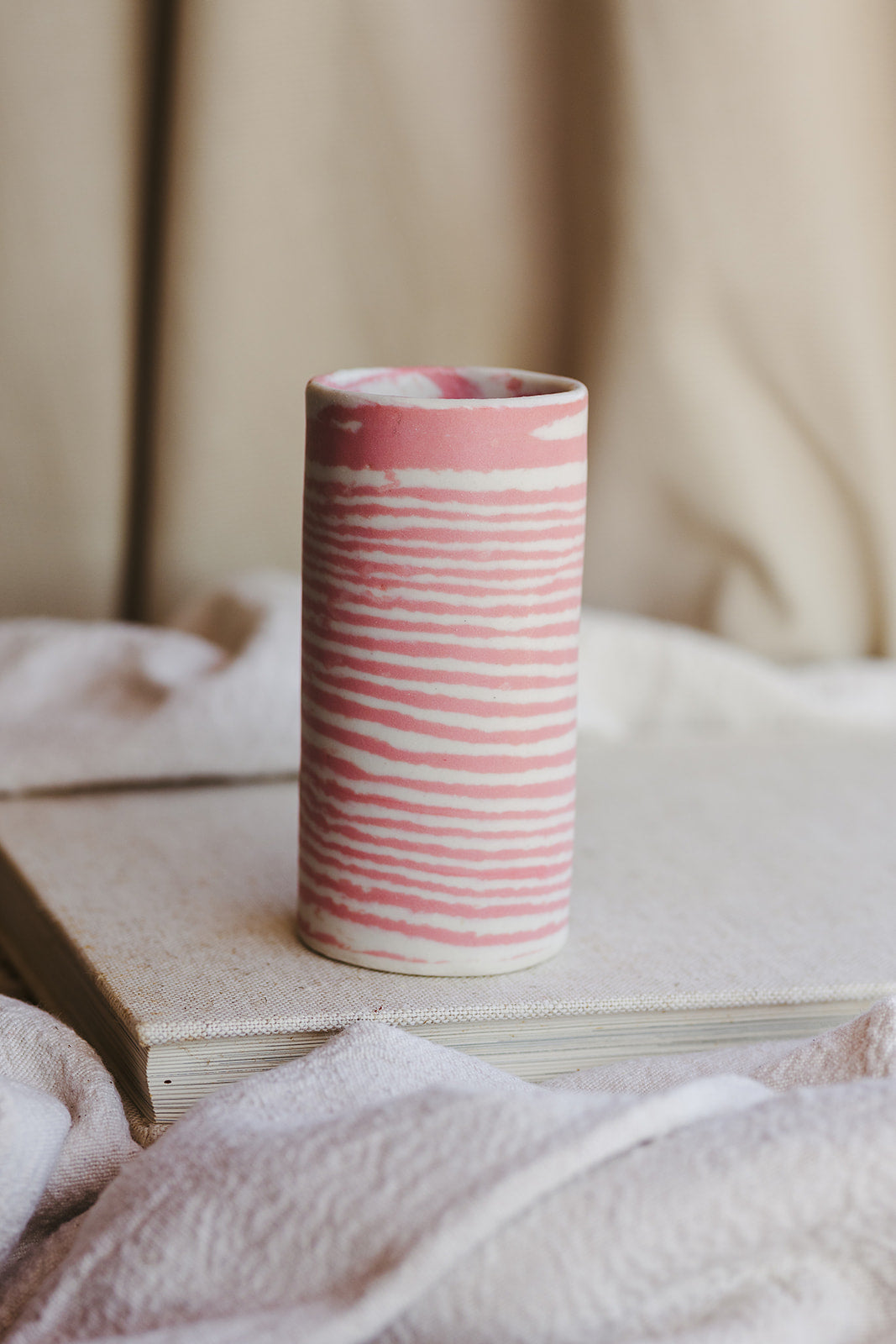 Nerikomi Skinny Vase Striped