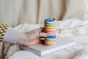 Nerikomi Skinny Vase Striped