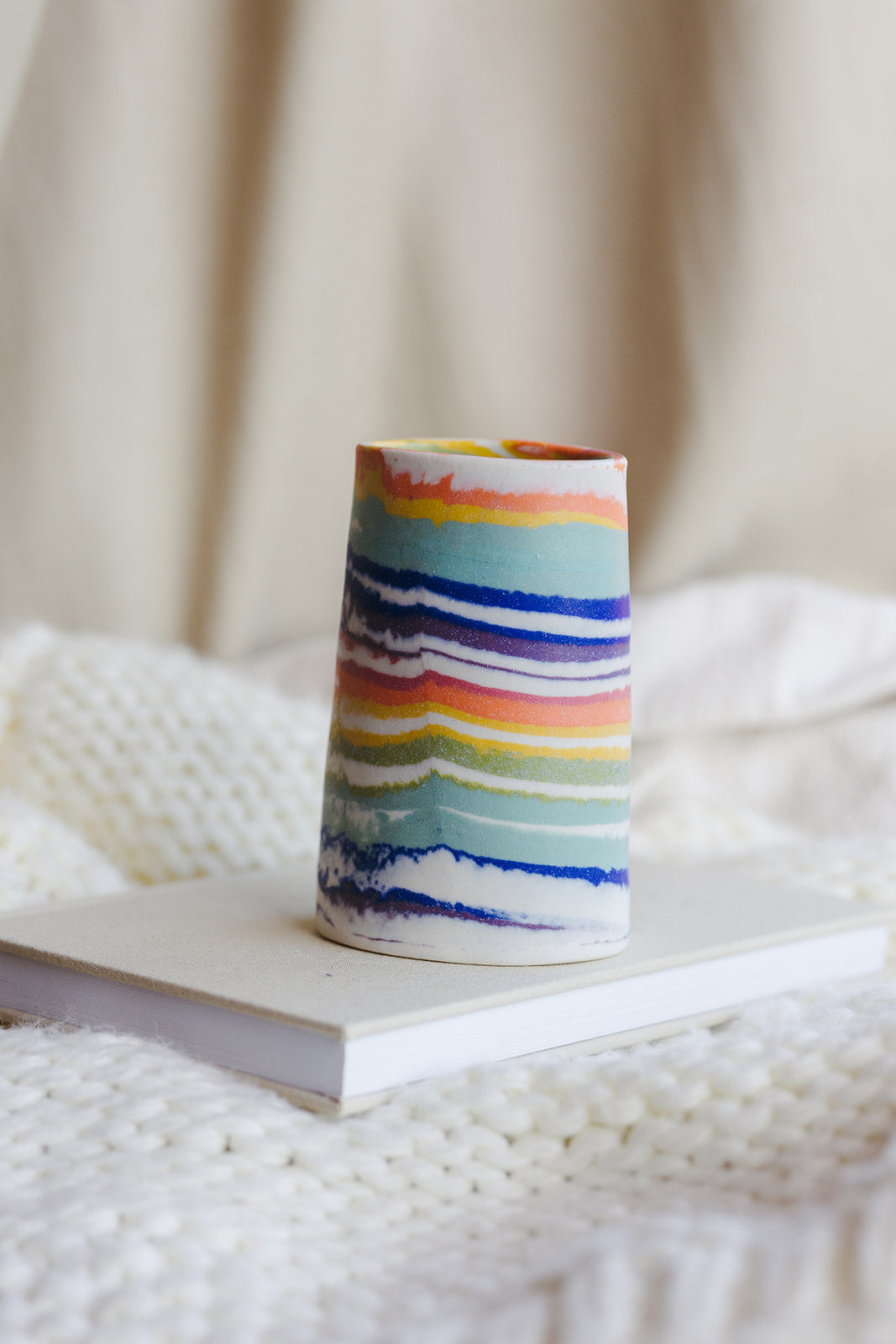 Nerikomi Vase Striped