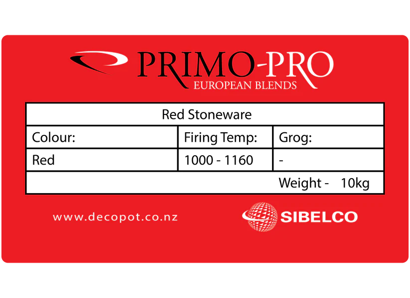 Primo Clay Atelier R Red Stoneware