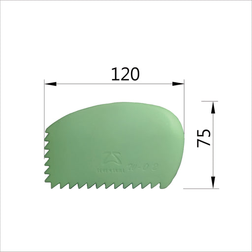 Firm Silicone Rib Green Textured